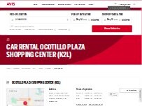 Website Screenshot Avis Car Rental