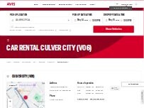 Website Screenshot Avis Car Rental