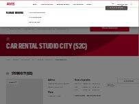 Website Screenshot Avis Car Rental