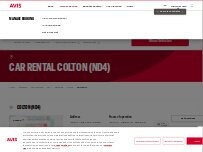 Website Screenshot Avis Car Rental