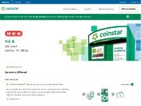 Website Screenshot Coinstar Kiosk