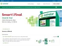 Website Screenshot Coinstar Kiosk