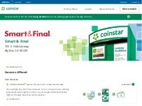 Website Screenshot Coinstar Kiosk
