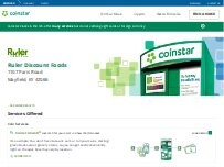 Website Screenshot Coinstar Kiosk