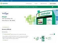 Website Screenshot Coinstar Kiosk