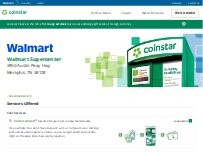 Website Screenshot Coinstar Kiosk