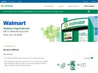 Website Screenshot Coinstar Kiosk
