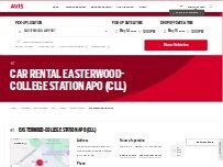 Website Screenshot Avis Car Rental