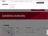 Website Screenshot Avis Car Rental