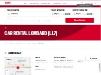 Website Screenshot Avis Car Rental