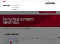 Website Screenshot Avis Car Rental