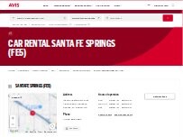 Website Screenshot Avis Car Rental