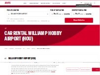 Website Screenshot Avis Car Rental
