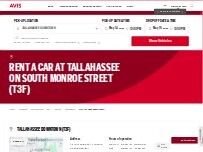 Website Screenshot Avis Car Rental