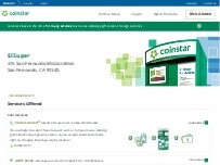 Website Screenshot Coinstar Kiosk