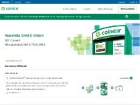 Website Screenshot Coinstar Kiosk