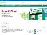 Website Screenshot Coinstar Kiosk
