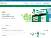 Website Screenshot Coinstar Kiosk - Bitcoin ATM