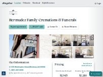 Website Screenshot Bermudez Family Cremations and Funerals