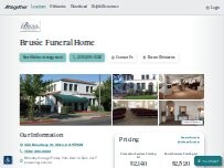 Website Screenshot Brusie Funeral Home