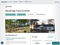 Website Screenshot Woodridge Memorial Park & Funeral Home