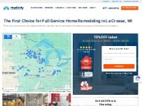 Website Screenshot Mad City Windows & Baths of La Crosse
