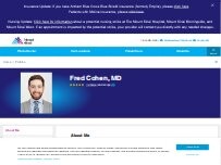 Website Screenshot Fred Cohen, MD