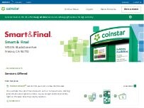 Website Screenshot Coinstar Kiosk