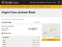 Website Screenshot Urgent Care-Jackson Road