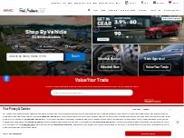 Website Screenshot Fred Anderson Chevrolet Buick GMC