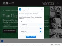 Website Screenshot Kenny Law Group