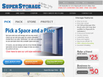 SuperStorage website screenshot