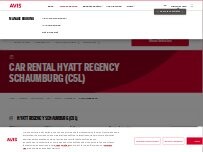 Website Screenshot Avis Car Rental
