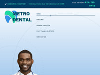 Metro  Dental website screenshot
