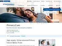 Website Screenshot Primary Care - UT Southwestern Redbird