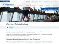 Website Screenshot Cardiac Rehabilitation - UT Southwestern