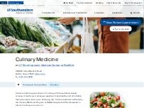 Website Screenshot Culinary Medicine  - UT Southwestern