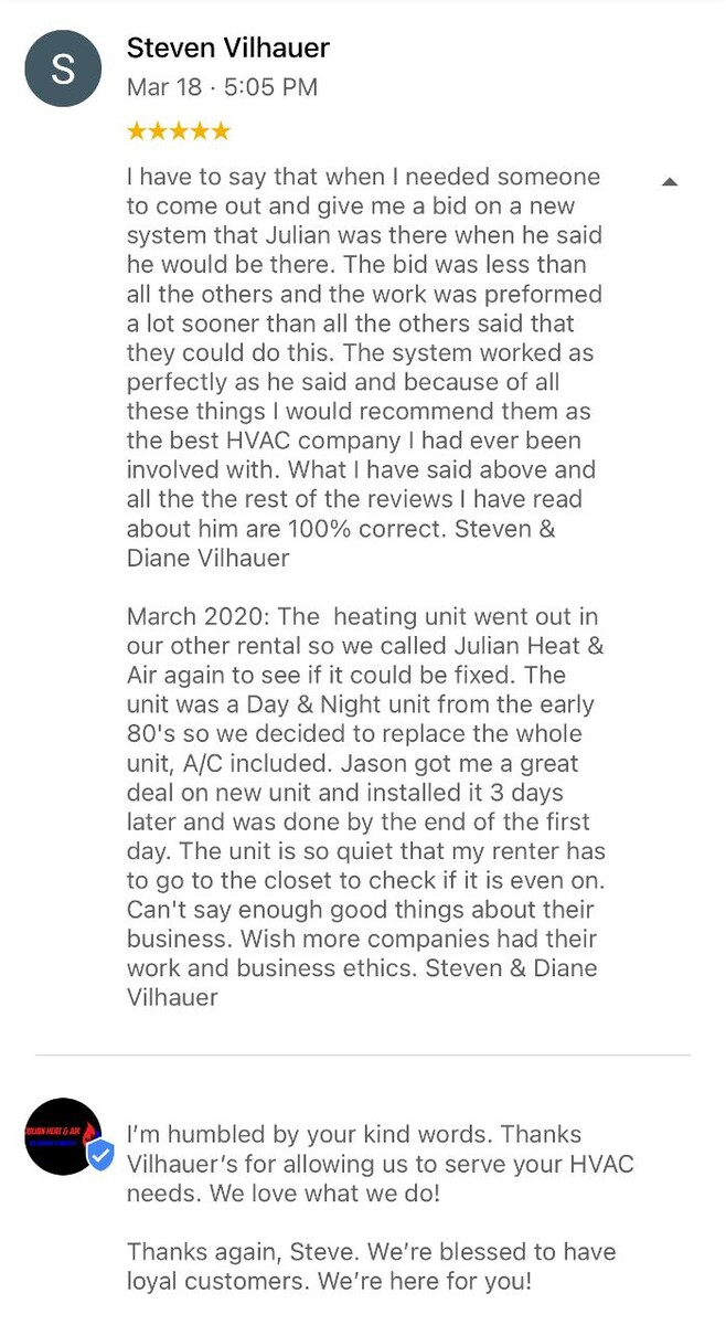 Images Julian Heat & Air