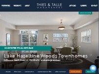 Website Screenshot Lake Hazeltine Woods