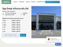 Website Screenshot Sage Dental of Gainesville, GA