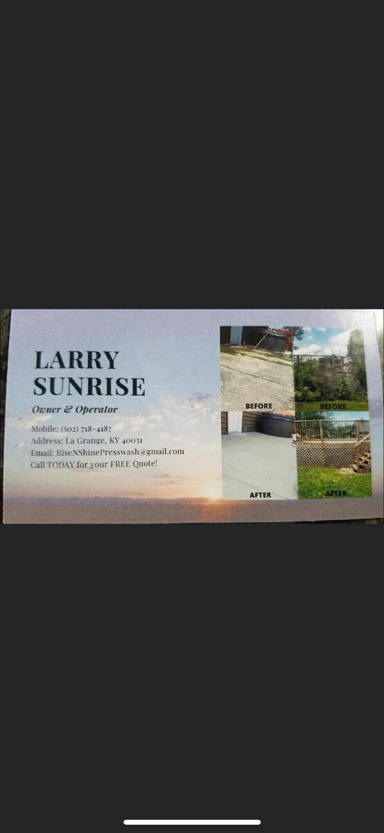 Images Rise & Shine Pressure Washing & Painting LLC