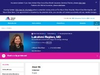 Website Screenshot Lakshmi Rajdev, MD