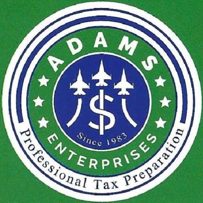 Adams Enterprises Professional Tax Preparation Logo