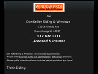 Don Keller Siding & Windows website screenshot