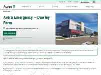 Website Screenshot Avera Emergency — Dawley Farm