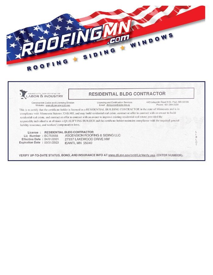 Images Ascension Roofing & Siding