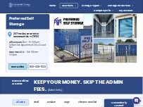 Website Screenshot Preferred Self-Storage Facility