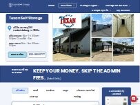 Website Screenshot Texan Self Storage