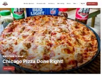 Website Screenshot Pusateri's Chicago Pizza