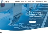 Website Screenshot Laser Apparel, LLC